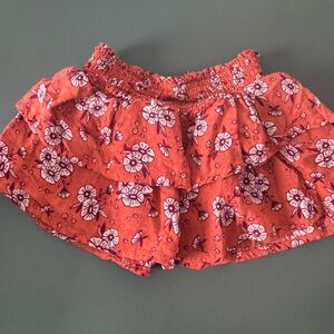 Cat & Jack Coral Floral Skirt